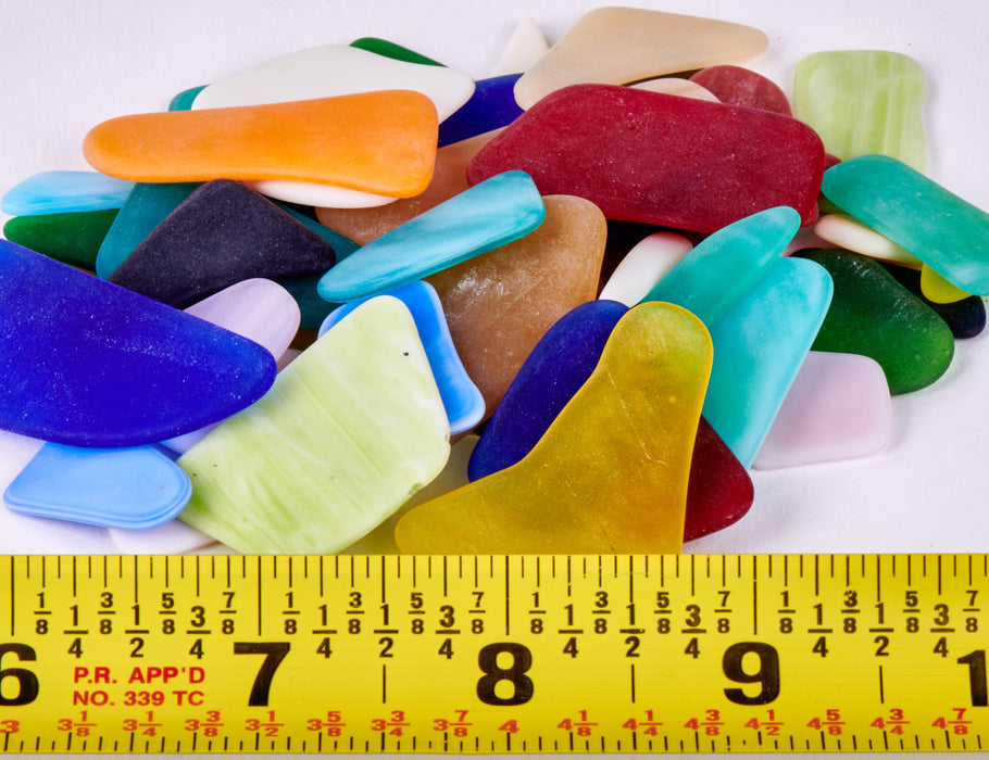 Single Barrel Beach Sea Glass Tumbler with Free Polishing Grit