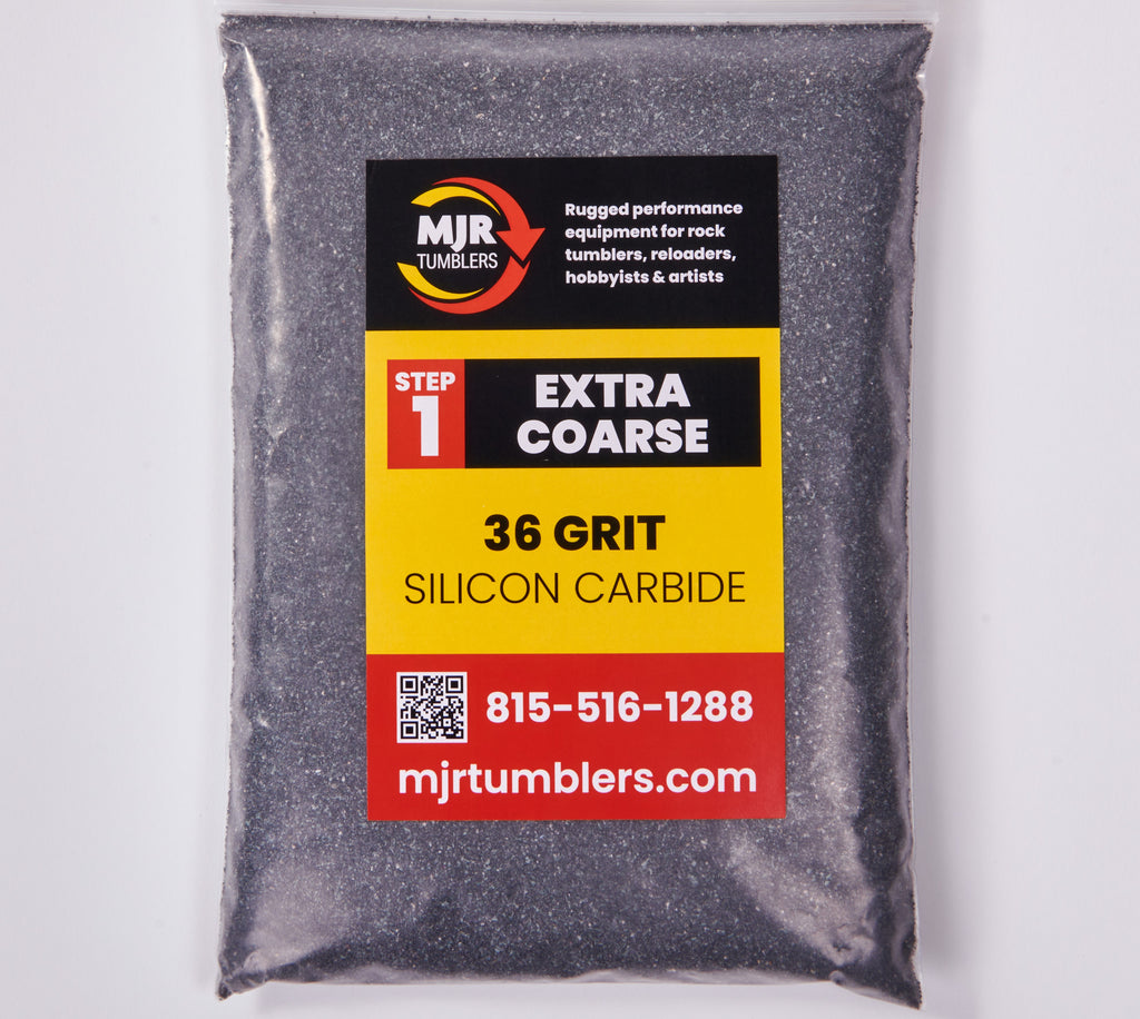 6 step Rock Tumbler Refill Grit Kit Lapidary Silicon Carbide Aluminum – MJR  TUMBLERS