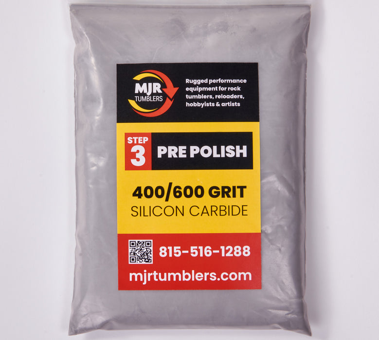 Silicon Carbide 400/600 Pre-Polish Rock Grit Stage 3, FREE SHIPPING!