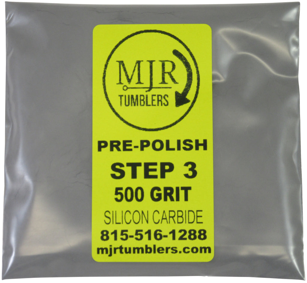 Polly Plastics Media Grit Refill Pre-Polish 500 Silicon Carbide Grit Stage 3 Tumbling (2x0.5lb), Size: One Size